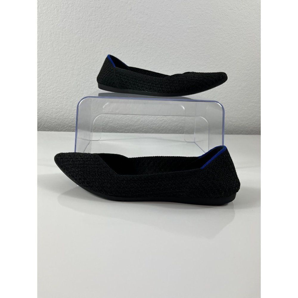 Rothy's The Point Black Honeycomb Knit Flats *NO SIZE NO INSOLES* Size 5.5 READ
